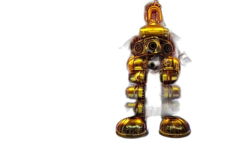 robot, weapon, staff, jewelry, concept art, 3d render, pixel art, fantasy art transparent PNG cut-out