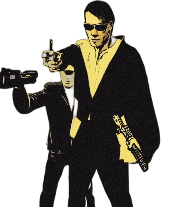 weapon, jacket, comic book art, concept art transparent PNG cut-out