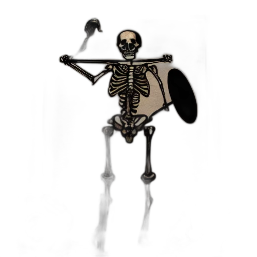 robot, staff, weapon, animal, concept art, 3d render, pixel art, fantasy art transparent PNG cut-out