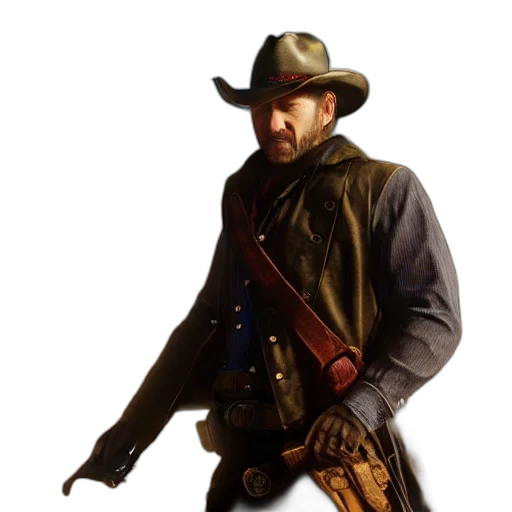 jacket, staff, weapon, hat transparent PNG cut-out