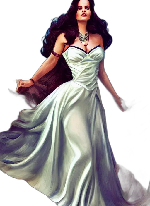 dress, jewelry, fantasy art, concept art transparent PNG cut-out