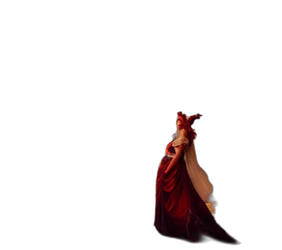 dress, dragon, crown, weapon, concept art, pixel art, 3d render, fantasy art transparent PNG cut-out