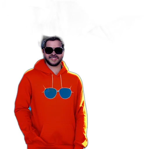 jacket, staff, creature, animal, 3d render, pixel art, concept art, cartoon transparent PNG cut-out