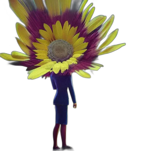 flower, crown, umbrella, staff transparent PNG cut-out