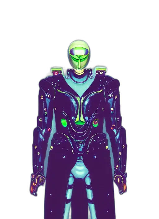robot, jacket, creature, concept art, pixel art, cyberpunk, comic book art, outer space transparent PNG cut-out