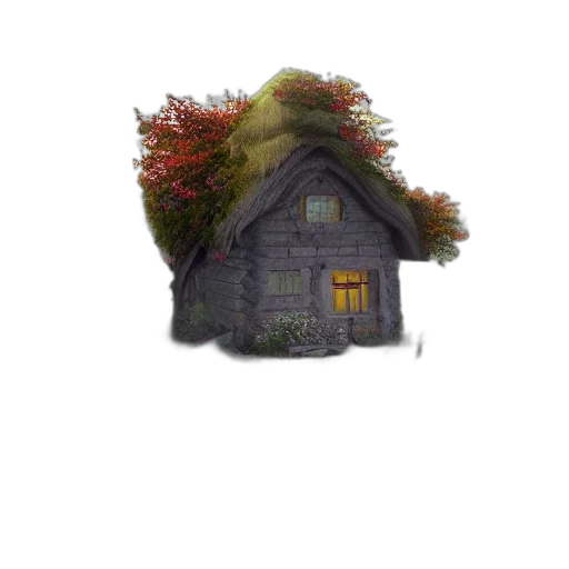 building, tree, furniture, crown, concept art, 3d render, fantasy art, pixel art transparent PNG cut-out