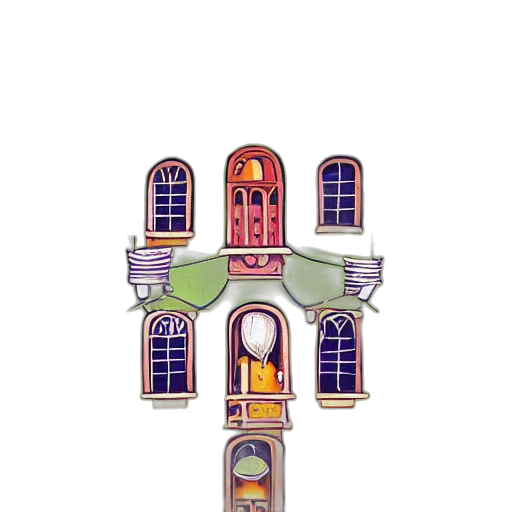 building, crown, jewelry, staff transparent PNG cut-out