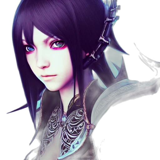 staff, face, jewelry, fantasy art, concept art, photorealistic, 3d render, dark transparent PNG cut-out