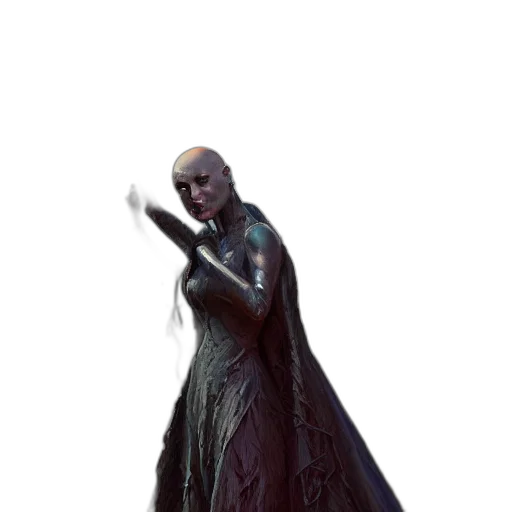 staff, dress, dragon, creature transparent PNG cut-out