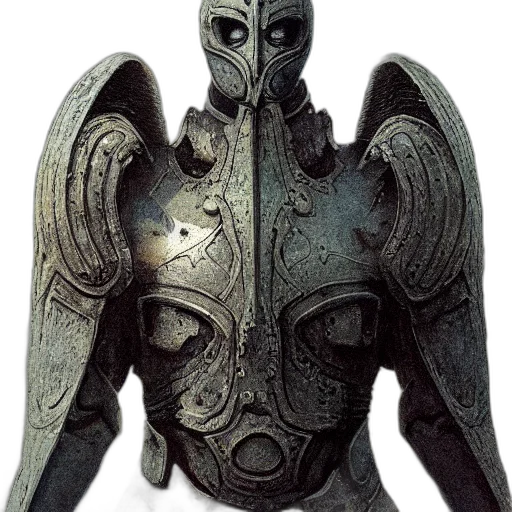 mask, sword, face, staff, concept art, fantasy art, 3d render, photorealistic transparent PNG cut-out