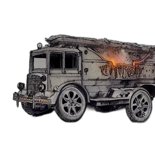 car, weapon, concept art, fantasy art transparent PNG cut-out