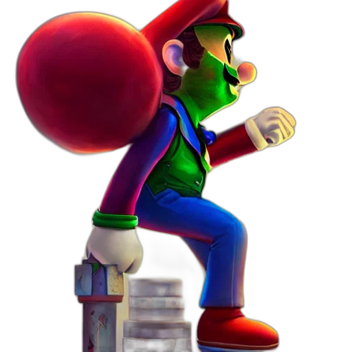 staff, hat, weapon, robot transparent PNG cut-out
