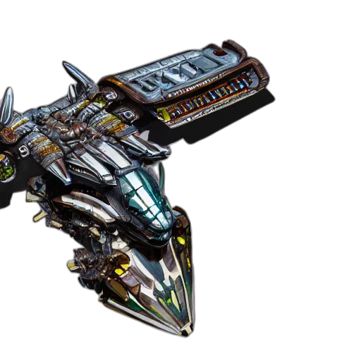 weapon, concept art, 3d render, cyberpunk transparent PNG cut-out