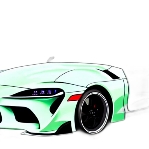 car, weapon, concept art, 3d render transparent PNG cut-out