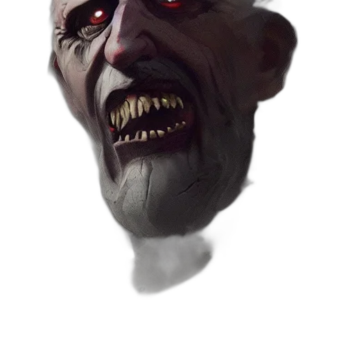 face, mask, creature, staff, concept art, photorealistic, fantasy art, 3d render transparent PNG cut-out