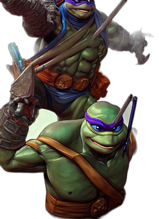 concept art, fantasy art, comic book art, portrait transparent PNG cut-out