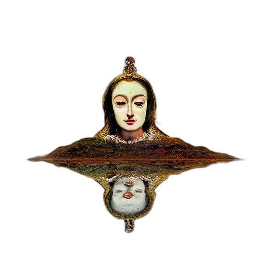 mask, crown, staff, jewelry transparent PNG cut-out