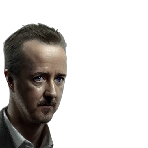 face, photorealistic, concept art, cartoon, comic book art, edward, norton, egg transparent PNG cut-out