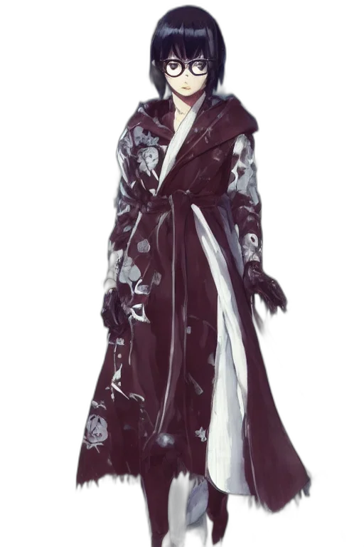 dress, jacket, concept art, photorealistic, cyberpunk, fantasy art, monochrome, dark transparent PNG cut-out