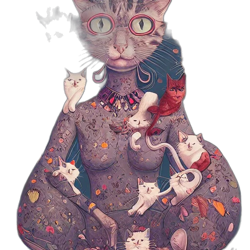 dress, creature, jewelry, animal, fantasy art, concept art, pixel art, watercolor transparent PNG cut-out