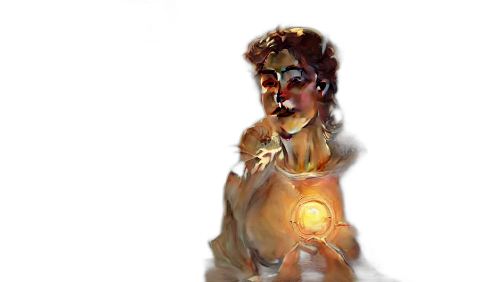 jewelry, concept art, 3d render, comic book art transparent PNG cut-out