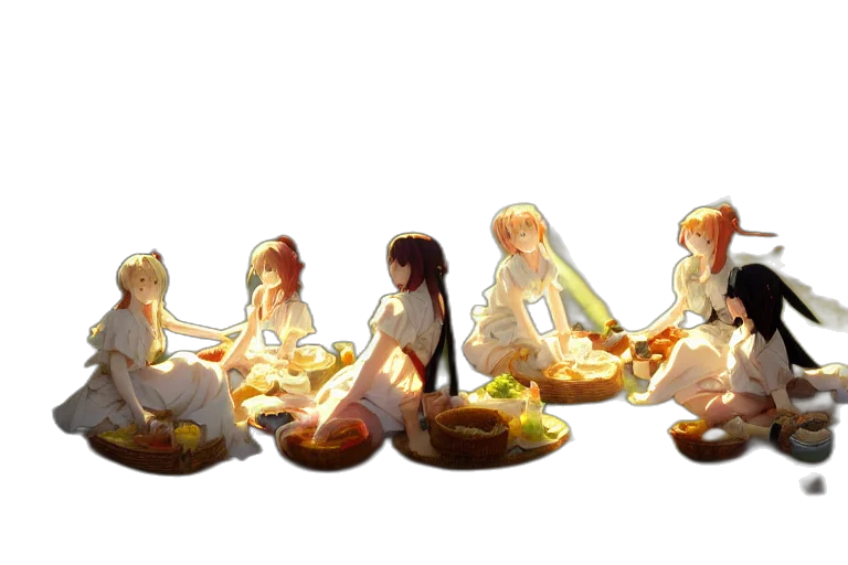 food, concept art, pixel art, 3d render transparent PNG cut-out
