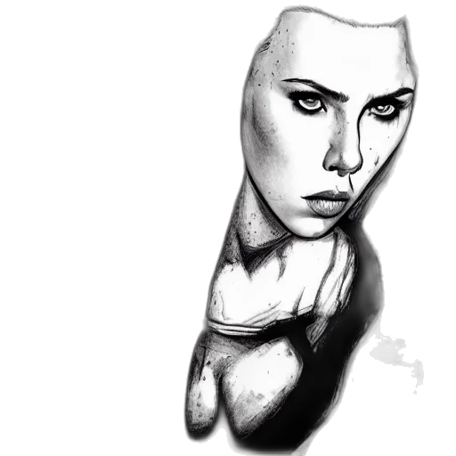 face, mask, jewelry, staff, photorealistic, pencil sketch, comic book art, concept art transparent PNG cut-out