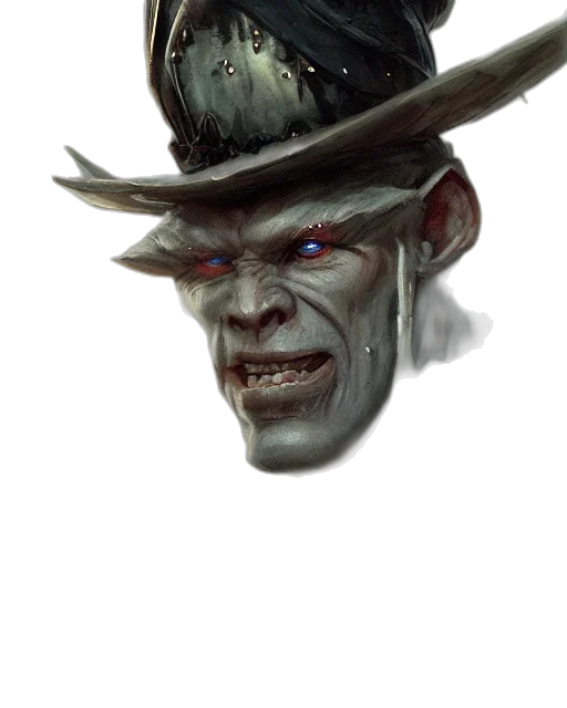 hat, face, mask, staff transparent PNG cut-out