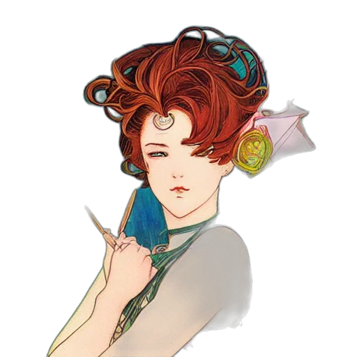 crown, staff, jewelry, dress, fantasy art, concept art, pixel art, anime transparent PNG cut-out