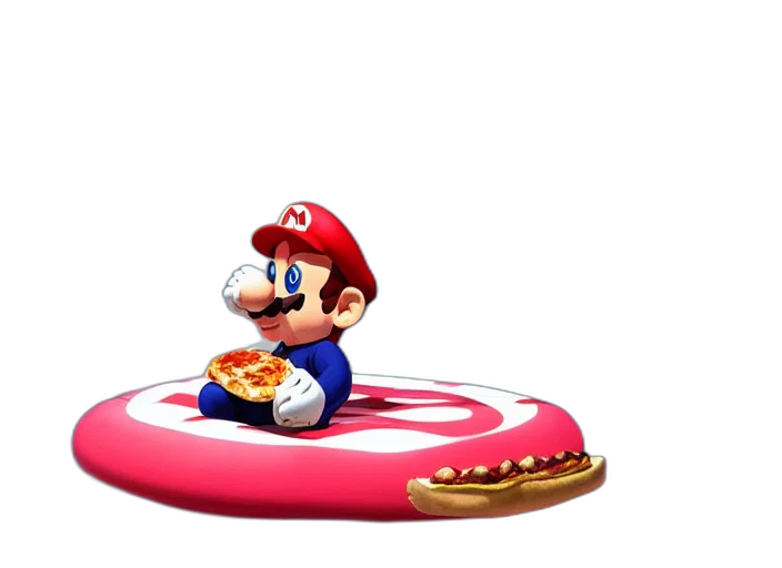 food, weapon, hat, animal, 3d render, concept art, pixel art, vaporwave transparent PNG cut-out