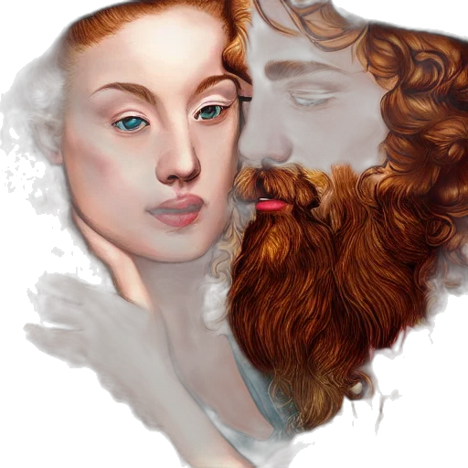 fantasy art, photorealistic, oil painting, watercolor transparent PNG cut-out