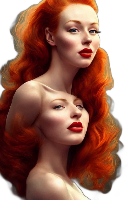 hair, face, crown, photorealistic transparent PNG cut-out