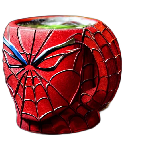 3d render, comic book art, concept art, closeup, photorealistic, image, spider, man transparent PNG cut-out