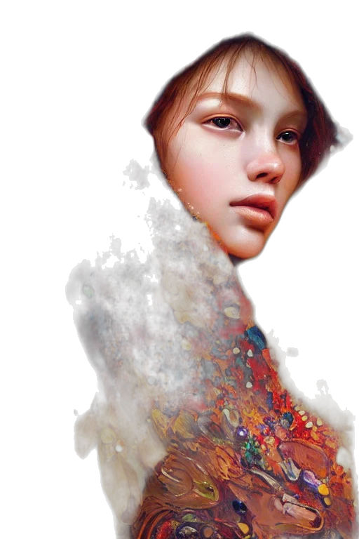 face, dress, creature, jacket transparent PNG cut-out
