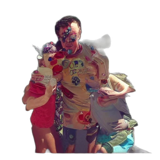 mask, staff, face, creature, colorful, funny transparent PNG cut-out