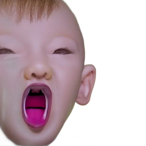 face, mask, creature, 3d render, photorealistic, vaporwave, concept art, two transparent PNG cut-out