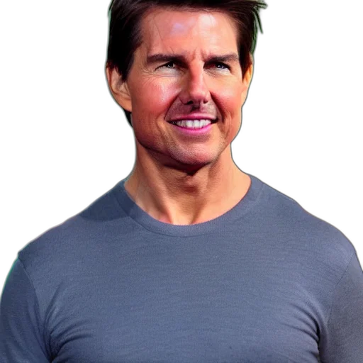 face, hair, animal, photorealistic, 3d render, tom, cruise, head transparent PNG cut-out