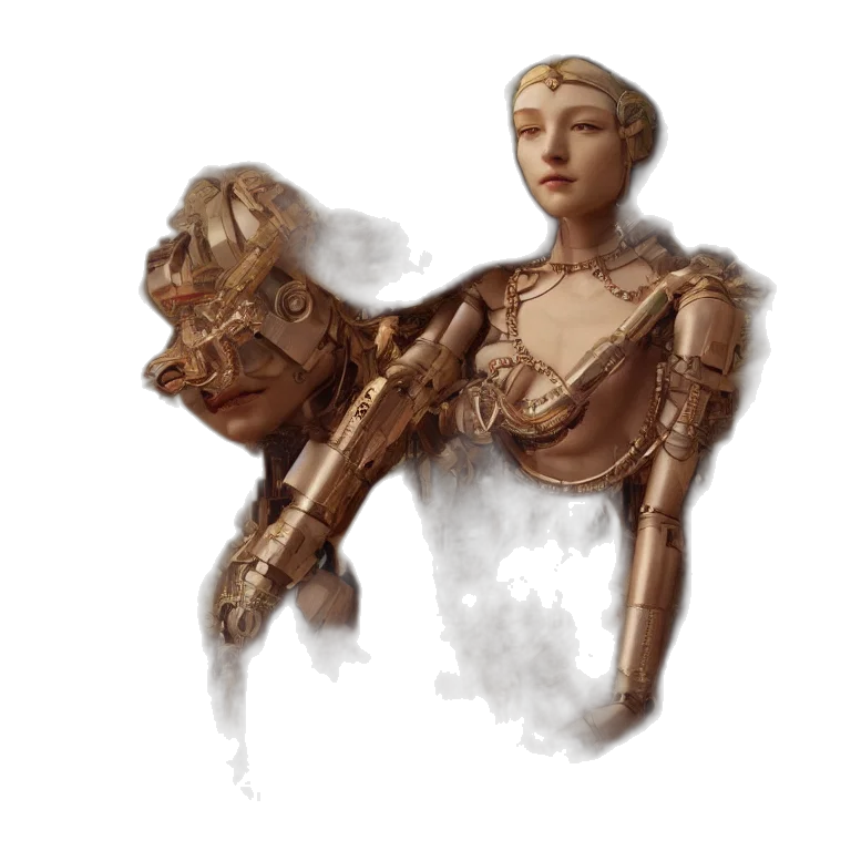 crown, mask, face, staff, concept art, fantasy art, photorealistic, oil painting transparent PNG cut-out