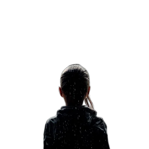 jacket, face, hair, dress, 3d render, photorealistic, concept art, pixel art transparent PNG cut-out