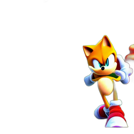 animal, 3d render, concept art, pixel art, gameloft, game, screenshot, sonic transparent PNG cut-out