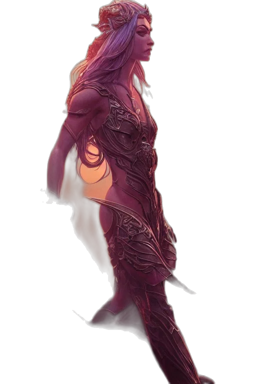 dragon, creature, dress, staff, concept art, fantasy art, 3d render, watercolor transparent PNG cut-out