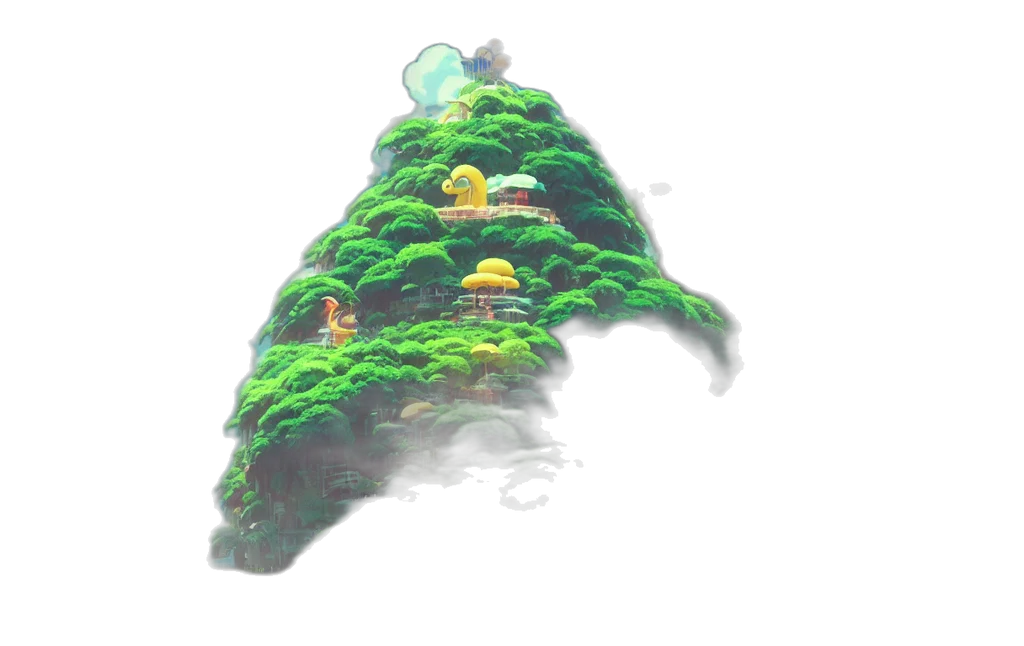 tree, crown, dragon, hat transparent PNG cut-out