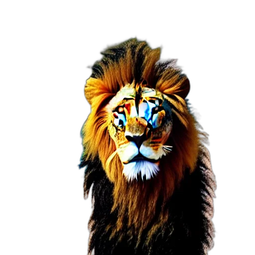 animal, crown, staff, creature, photorealistic, 3d render, concept art, oil painting transparent PNG cut-out