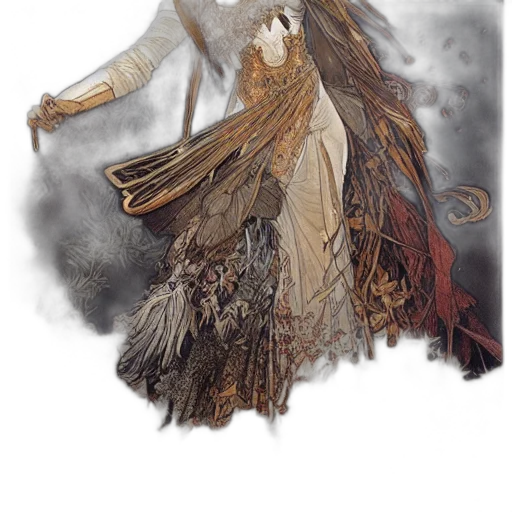 staff, dress, mask, sword transparent PNG cut-out