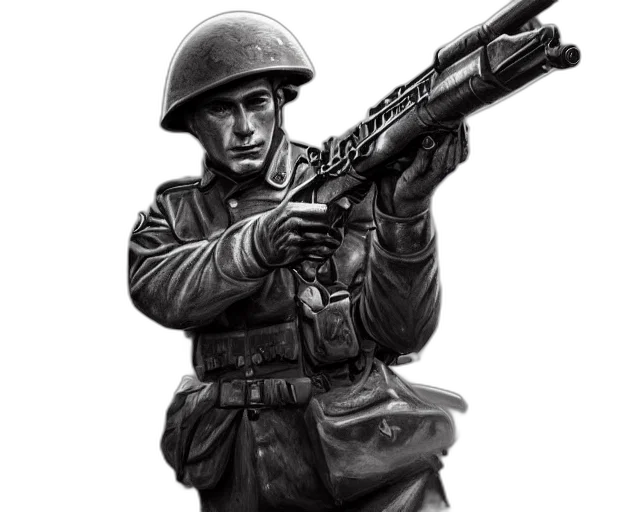weapon, staff, jacket, face transparent PNG cut-out