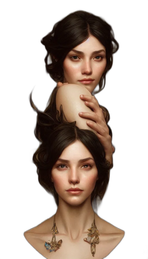hair, face, crown, jewelry transparent PNG cut-out