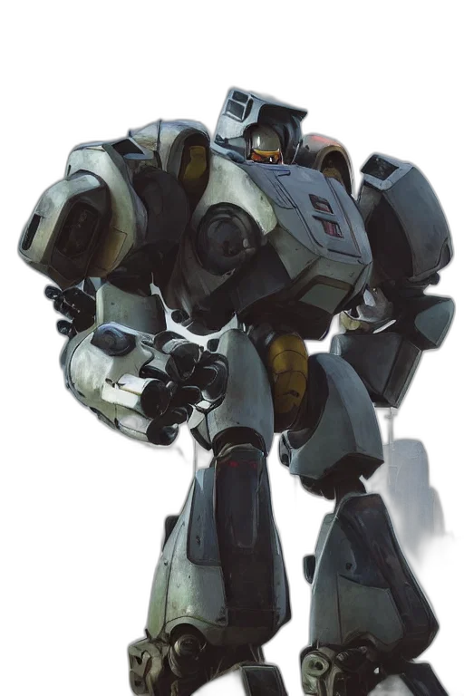 robot, weapon, concept art, 3d render, photorealistic, fantasy art, monochrome, mechwarrior transparent PNG cut-out