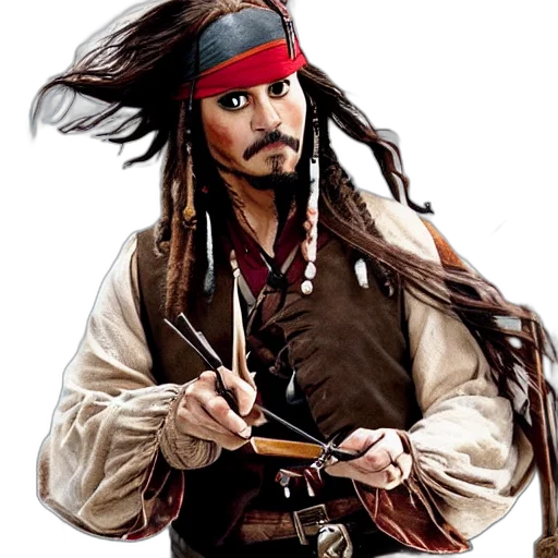 staff, jacket, face, weapon transparent PNG cut-out