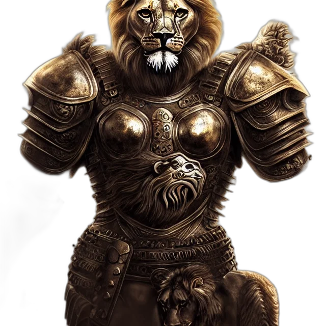 animal, staff, fantasy art, concept art, photorealistic, comic book art, golden, warrior transparent PNG cut-out