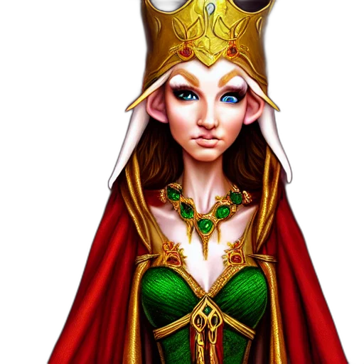 crown, jewelry, staff, fantasy art transparent PNG cut-out